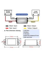 DC-DC IN10-80V OUT 5V-3A ממיר  